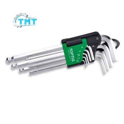 Bộ lục giác đầu bi 9 món Toptul GAAL0916 1 Bộ lục giác đầu bi 9 món Toptul GAAL0916