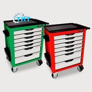 Bộ tủ dụng cụ 7 ngăn xanh 261 chi tiết Toptul GV-26101