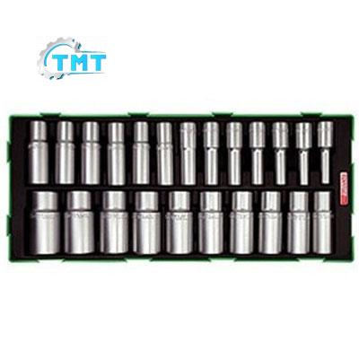 Bộ tuýp trắng lục giác dài 23 món Toptul GTB23050 1 Bộ tuýp trắng lục giác dài 23 món Toptul GTB23050
