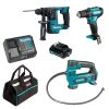 Makita Combo 2 – 2 Máy Khoan + Máy Bơm Hơi + Pin + Sạc + Túi Dụng Cụ 3 Makita Combo 2 – 2 Máy Khoan + Máy Bơm Hơi + Pin + Sạc + Túi Dụng Cụ