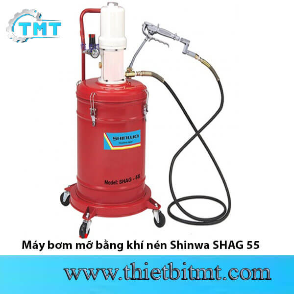 Máy bơm mỡ bằng khí nén Shinwa SHAG 55 1 Máy bơm mỡ bằng khí nén Shinwa SHAG 55