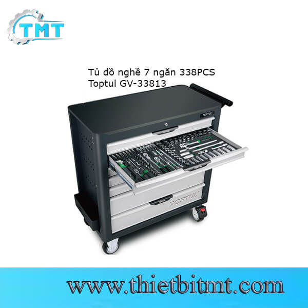 Tủ đồ nghề 7 ngăn 338pcs Toptul GV-33813 1 Tủ đồ nghề 7 ngăn 338pcs Toptul GV-33813