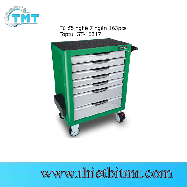 Tủ đồ nghề sửa chữa 7 ngăn 163pcs Toptul GT-16317 1 Tủ đồ nghề sửa chữa 7 ngăn 163pcs Toptul GT-16317