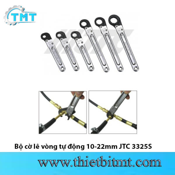 Bộ cờ lê vòng tự động 10-22mm JTC 3325S 1 Bộ cờ lê vòng tự động 10-22mm JTC 3325S