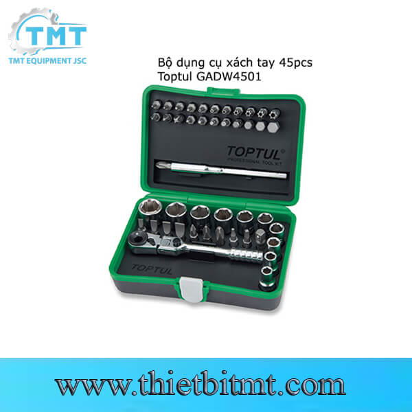 Bộ đồ nghề xách tay 45pcs Toptul GADW4501 1 Bộ đồ nghề xách tay 45pcs Toptul GADW4501
