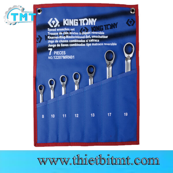 Bộ khóa vòng miệng tư động 7 cái Kingtony 12207MRN01 (8-19mm) 1 Bộ khóa vòng miệng tư động 7 cái Kingtony 12207MRN01 (8-19mm)
