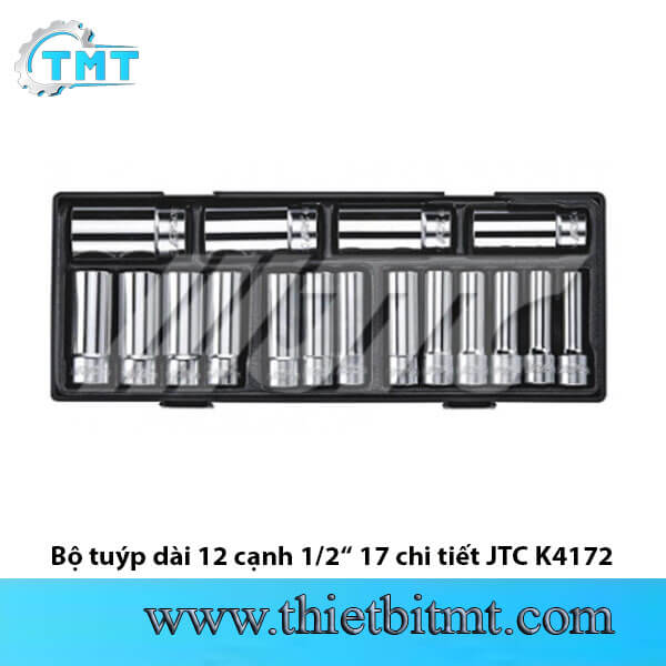 Bộ tuýp dài 12 cạnh 1/2 17 chi tiết JTC K4172 1 Bộ tuýp dài 12 cạnh 1/2 17 chi tiết JTC K4172