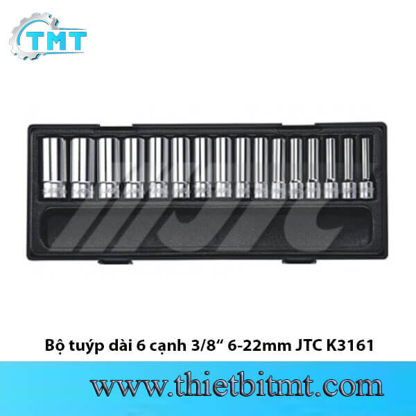 Bộ tuýp dài 6 cạnh 3/8 6-22mm JTC K3161 1 Bộ tuýp dài 6 cạnh 3/8 6-22mm JTC K3161