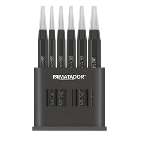 Bộ đột 6 chi tiết 3-10 mm Matador 0716 9060 1 Bộ đột 6 chi tiết 3-10 mm Matador 0716 9060