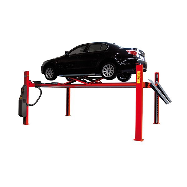 Cầu nâng 4 trụ kiểm tra góc đặt bánh xe ERCO 5004 CTLT Corghi 1 Cầu nâng 4 trụ có bàn nâng bụng kiểm tra góc đặt bánh xe