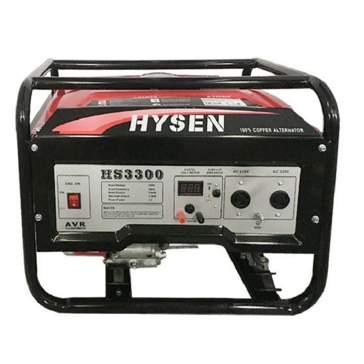 Máy Phát Điện Chạy Xăng 3kw Hysen HS3300 1 Máy Phát Điện Chạy Xăng 3kw Hysen HS3300