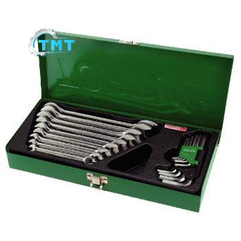 Bộ cờ lê 2 đầu vòng 18 món và lục giác18 món Toptul GAAD1802 1 Bộ cờ lê 2 đầu vòng 18 món và lục giác18 món Toptul GAAD1802