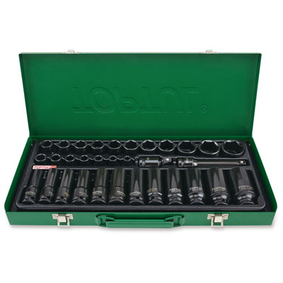 Bộ đầu tuýp đen 1/2 inch 32 món Toptul GDAD3201 1 Bộ đầu tuýp đen 1/2 inch 32 món Toptul GDAD3201