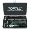 Bộ tuýp bông loại bóng 1/4" 18 món Toptul GCAD1811 3 Bộ tuýp bông loại bóng 1/4
