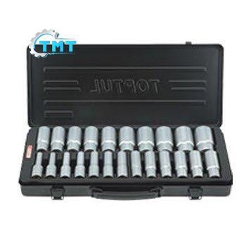 Bộ tuýp dài lục giác 1/2" 23 món (Hộp đen) Toptul GBB23050 1 Bộ tuýp dài lục giác 1/2