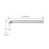 Lục giác chữ L (dài) 8mm TOPTUL AGAL0816