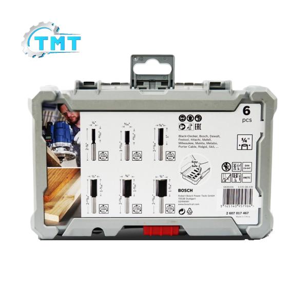 Bộ mũi phay thẳng 6 món Bosch 2607017467 1 Bộ mũi phay thẳng 6 món Bosch 2607017467