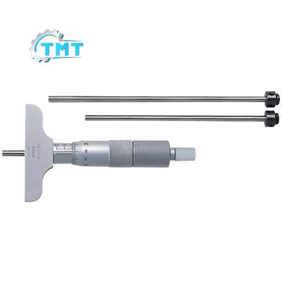 Panme cơ khí đo sâu (thay đổi đầu đo) Mitutoyo 129-110 (0-75mm/ 0.01mm) 1 Panme cơ khí đo sâu (thay đổi đầu đo) Mitutoyo 129-110 (0-75mm/ 0.01mm)