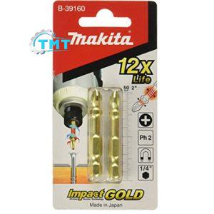 PH2x50mm Bộ mũi vít Torsion 2 chi tiết Makita B-39160