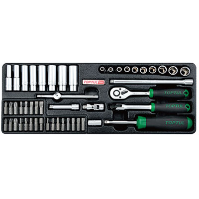 Bộ tuýp bông 50 chi tiết Toptul GCAT5002 1/4" 1 Bộ tuýp bông 50 chi tiết Toptul GCAT5002 1/4